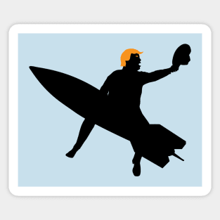 Trump Rides The Bomb Sticker